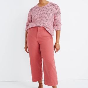 Madewell curvy slim Emmett wide leg crop, 25